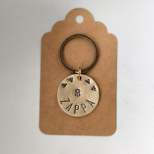 ZANA – kézműves sárgaréz kutyabiléta (⌀30 mm) (Másolat)