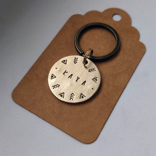 TOTEM – kézműves sárgaréz kutyabiléta (⌀30 mm)