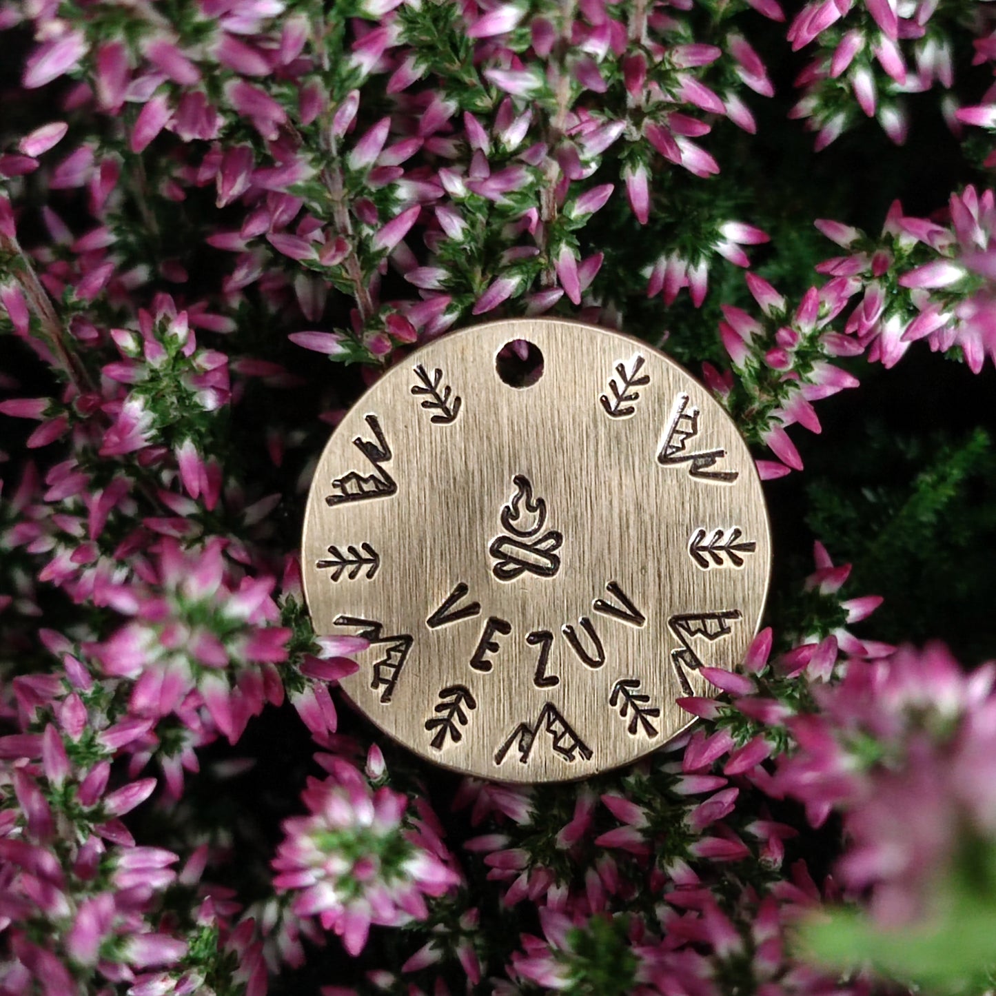 FIRA – kézműves sárgaréz kutyabiléta (⌀30 mm)